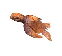 Statue Tortue de mer XL 50cm. Sculpture sur bois faite à la main.