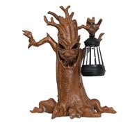 Statues d'arbre d'Halloween effrayantes avec lanterne solaire - Décoration effrayante pour les vacances, cour, intérieur, patio, , pelouse, jardin, porche, maison hantée