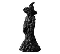 Statues d'Halloween Squelette d'intérieur Sorcière Décoration de la maison | Figurine de bureau pour propriétaires, locataires, décorateurs, maison, appartement, bureau, dortoir, salon, étude