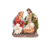 Statues religieuses - Figurine de crèche - Décoration de bureau - En résine | Statue de crèche de Noël pour chambre à coucher, salon, bibliothèque, bureau, appartement, cheminée, hôtel