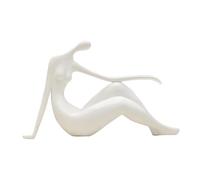 Statues Sculptures Art Abstrait Moderne Sculpture, Statue de Femme, Rouge Blanc Noir, Figurine décorative en résine