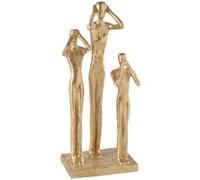 Statuette 3 Figurines Brady 42cm Or