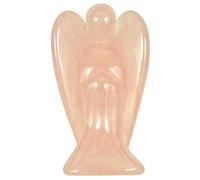 Statuette ange en quartz rose - 5 cm