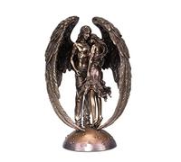 Statuette ange gardien en finition bronze 27,9 cm