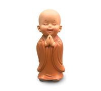 Statuette Bébé Bonze Prieur - Adorable présence spirituelle pour éclairer Votre Espace - Charmant Porte-Bonheur pour Une Touche de Sérénité - Idée Ambiance Zen - H 8.5 cm - Zen’Light