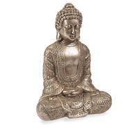 Statuette bouddha H23 16.5x23x9cm Doré