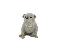 Statuette Bulldog en Polyrésine 14cm Argent