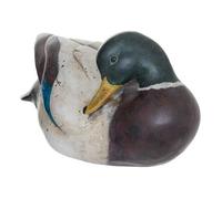 Statuette Déco Canard en Résine Vitto 28cm Gris