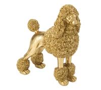Statuette Caniche Debout Trina 26cm Doré