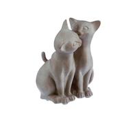 Statuette Chat - Résine - Bisou
