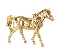 Statuette Cheval Ajouré Hollywood 57cm Doré