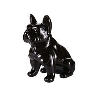 Statuette chien en dolomite noire H39 35x39x23cm Noir
