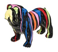 Statuette chien noir H19cm - Atmosphera createur d'interieur - Noir
