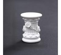Statuette colonne grecque romaine sur piédestal - Sculpture d'intérieur pour la maison, la salle à manger, le jardin