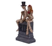 Statuette Couple De Squellette Gothique Rip Mariage Rock