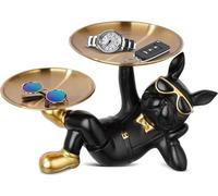 Statuette de bouledogue français, porte-clés, porte-clés, couverture pour chien, figurine de bouledogue français, un porte-clés original en forme de bouledogue français.