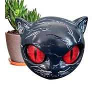 Statuette de chat en résine - Décoration de bureau de sculpture noire Décoration d'intérieur, mini modèle d'affichage de statue animale pour la décoration du dessus de table, objets de collection