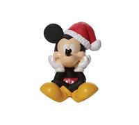 ENESCO Statuette de collection Mickey Noël - Hauteur 8 cm - Largeur 6 cm - Profondeur 5 cm NOIR G