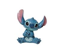 Statuette de collection Stitch en résine aspect bois - Hauteur 8.5 cm - Largeur 8 cm - Profondeur 4.5 cm