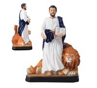 Statuette De Jésus - Sculpture Chrétienne Réaliste de 15 cm | Décoration Jésus Lion Statuettes Catholiques | Pour Maison Chambre Bureau Appartement Église Pendaison De Crémaillère Noël