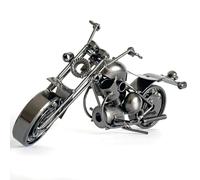 Statuette de moto en métal pour décoration d'intérieur, sculpture, étagères flottantes, figurine de chambre, bibliothèque, bureau, moto, cadeau pour homme, papa, fils, amis, décoration de grotte pour