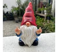 Statuette de Nain de Jardin Coquin de 19,8 cm, décoration et décoration de pelouse - Nains de Jardin Amusants pour décoration extérieure ou d'intérieur