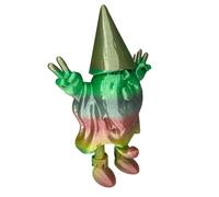 Statuette de nain de Noël 3D imprimée en 3D | Figurines de Noël amusantes pour fête, réunion, bureau, maison, ferme, cheminée, étagère, centre de table