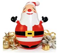 Statuette de Noël gonflable avec lumière LED Hauteur 150 cm | Décorations de Père Noël en plein air pour magasin, porte d'entrée, parc, pelouse, fête en plein air, cour