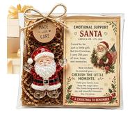 Statuette de Poche du Père Noël Charme Ornemental Inspirant en Acrylique 2D | décorations inspirantes du Père Noël pour Adultes Anniversaire Halloween Thanksgiving Maison Vacances Nouvel