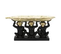 Statuette de singe triple Mauro Ferretti Noir 43x15,7x20 cm