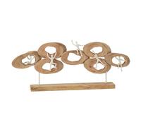 Statuette Déco 5 Personnages Cercle 73cm Naturel