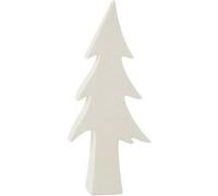 Statuette Déco Arbre Céramique 35 cm Blanc
