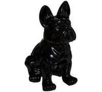 Atmosphera – Statuette Bulldog – Céramique – Noir – Hauteur 12 cm
