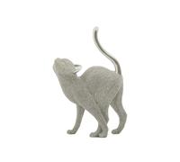 Statuette Déco Chat Sparky 26cm Argent