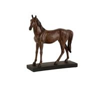 Paris Prix Statuette déco Cheval en résine 38 cm Marron