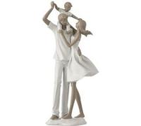 Statuette déco couple & enfant 39 cm