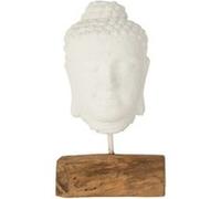 Statuette Déco en Ciment Tête 44cm Blanc & Naturel