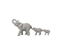 Statuette Déco en Résine 3 Eléphants 57cm Gris