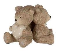 Statuette Déco Enfant 3 Ours 17cm Marron