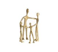 Statuette Déco "Famille en Cercle" 31cm Or