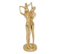 Statue famille Hapi H.28,5cm résine doré - Atmosphera Créateur d'intérieur