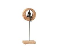 Paris Prix Statuette déco « Figurine Pensive » – Beige