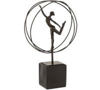 Gymnaste dans Cercle Marron