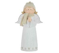Statuette Déco Led Ange 28cm Blanc