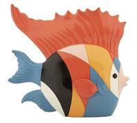 Statuette Déco Poisson "Rubic" 28cm Multicolore Multicolore