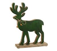 Statuette Déco Renne Gabriel 30cm Vert