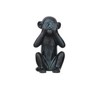 Home Deco Factory – Statue Singe HD0008 – 28 cm – Noir – Décor moderne, facile d'entretien