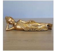 Statuette décorative Bouddha couché - L 20 x l 13 x H 5 cm - Doré Doré G