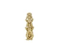 Statuette de 3 petits singes Mauro Ferretti Doré 10,5x30 cm