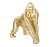 Objet décoratif laterale Mauro Ferretti Gorilla Doré 24,3x13,9x22,8 cm